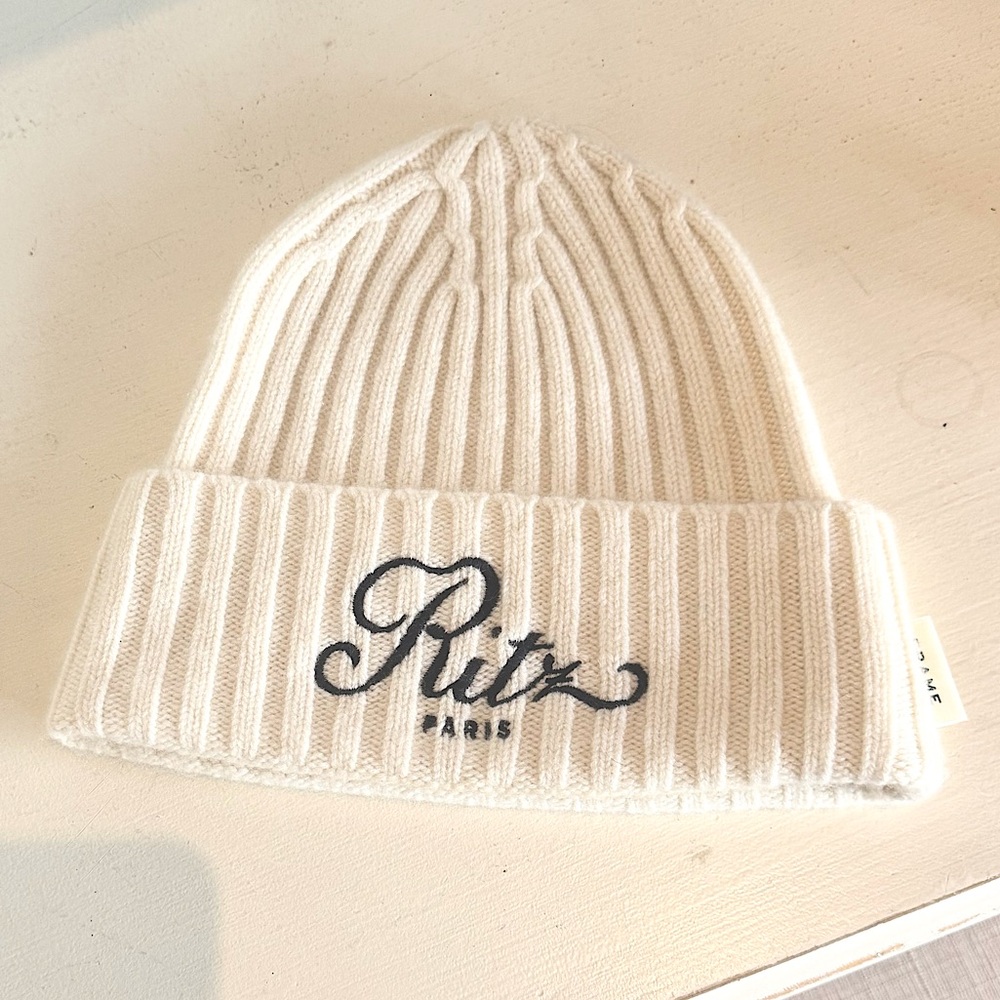FRAME x Ritz Paris Cashmere Beanie Brand New Never Been Worn Frame Women’s Hat